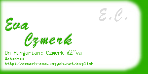 eva czmerk business card